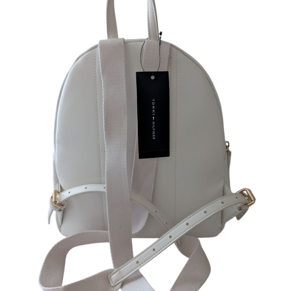 Tommy Hilfiger Women's White Backpack - Picture 9 of 11